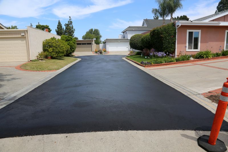 Asphalt Driveway with Clear Edges
