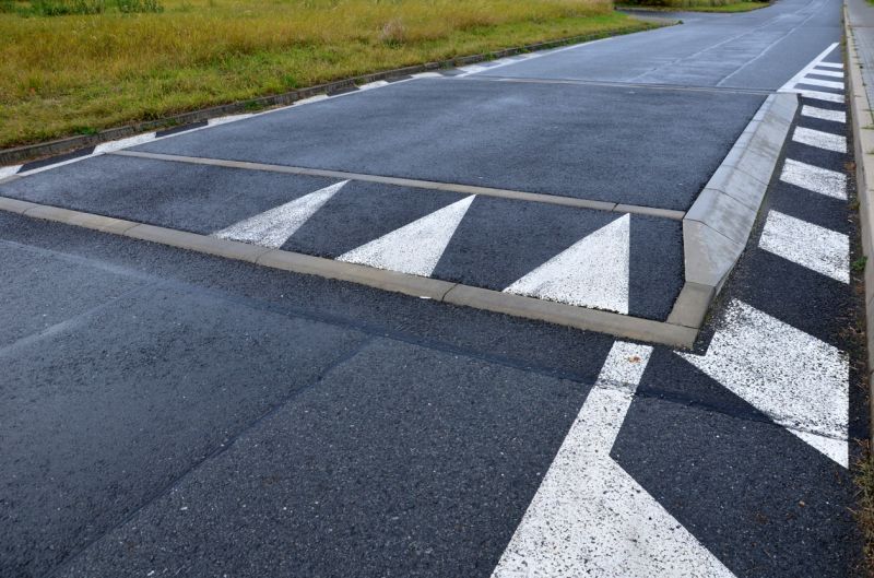 Finished Speed Bumps in Parking Lots